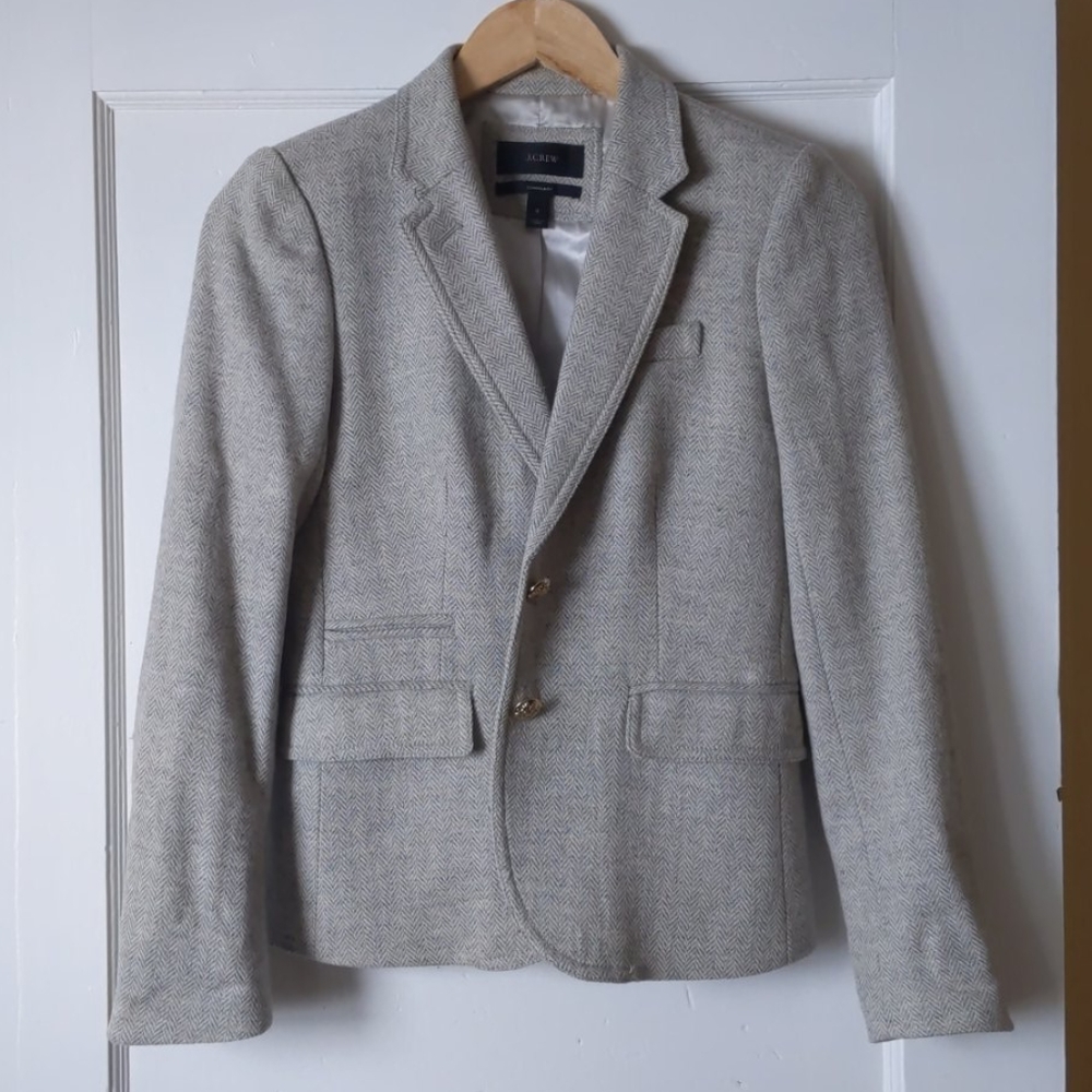 J.Crew Tweed Schoolboy Blazer